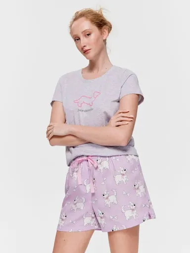 White Terrier 100% Cotton Mid Short