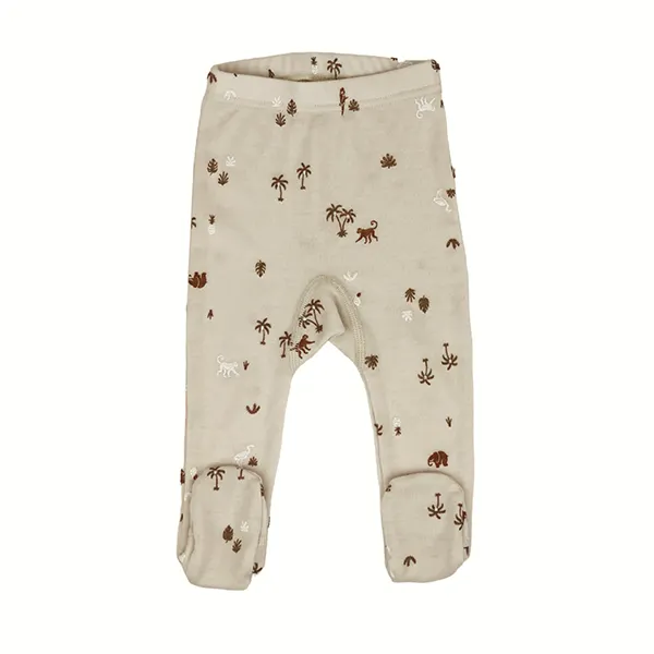 Rondane | Leggings m/Fot | Ull | Beige Monkey
