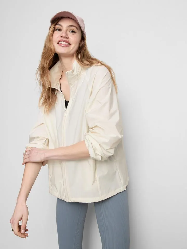 Veste de pluie zippée repliable