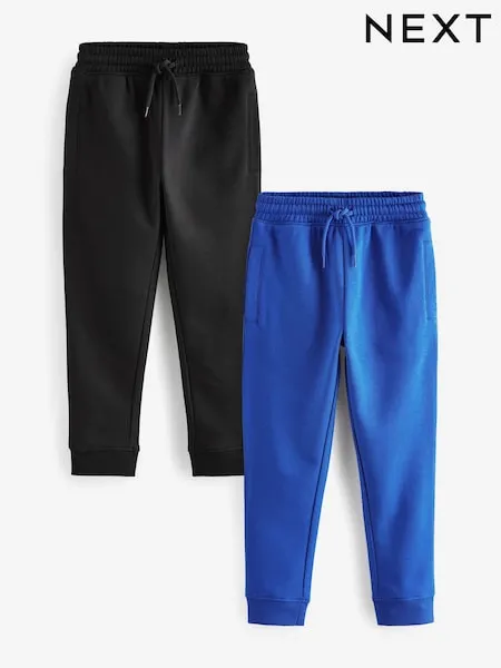 Black/Grey Slim Fit Joggers 2 Pack (3-16yrs)