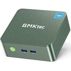 GMKtec Mini PC, Intel Twin Lake N150 (Upgraded N100), 16GB DDR4 RAM 512GB PCIe M.2 SSD, Desktop Computer 4K Dual HDMI/USB3.2/WiFi 6/BT5.2/2.5GbE RJ45 for Office, Business