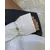 Armband in goudkleurig edelstaal, ovale schakels, vierkante parel, ovaal geblutst