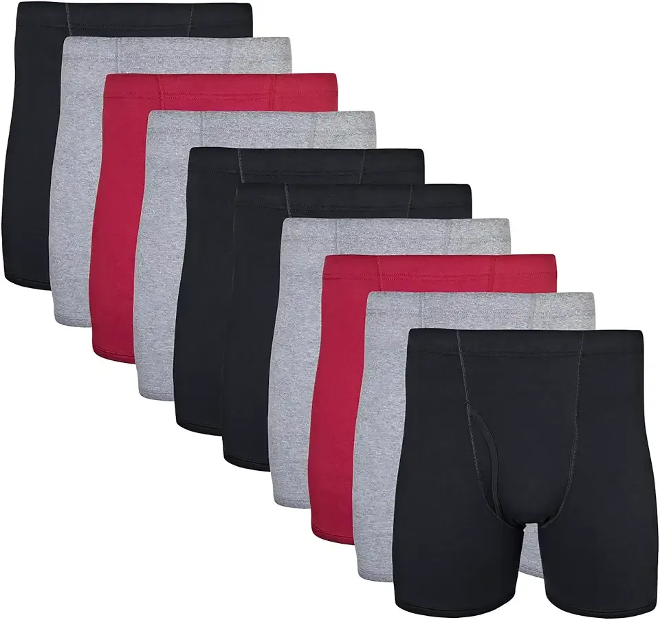Men's Underwear Covered Waistband Boxer Briefs, Multipack