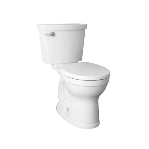 Champion 4 2-Piece 4.8L Single Flush Chair Height Elongated Toilet with Lined Tank in White