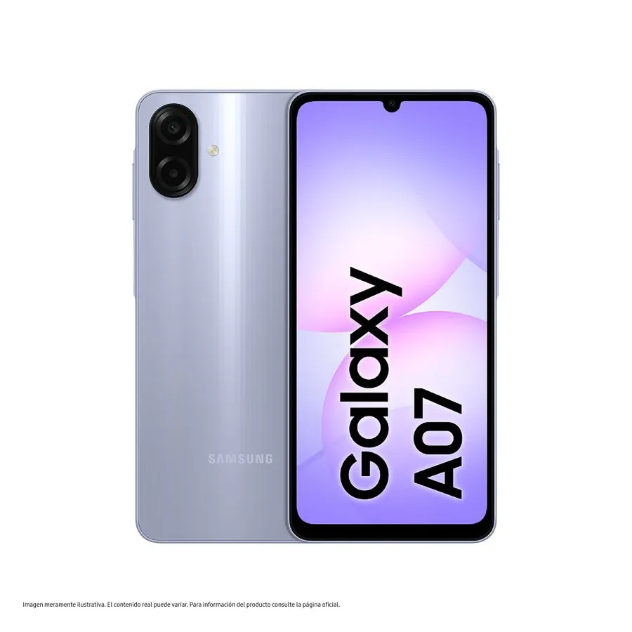 Celular Samsung Galaxy A07 6.7" 4GB 64GB Light Violet
