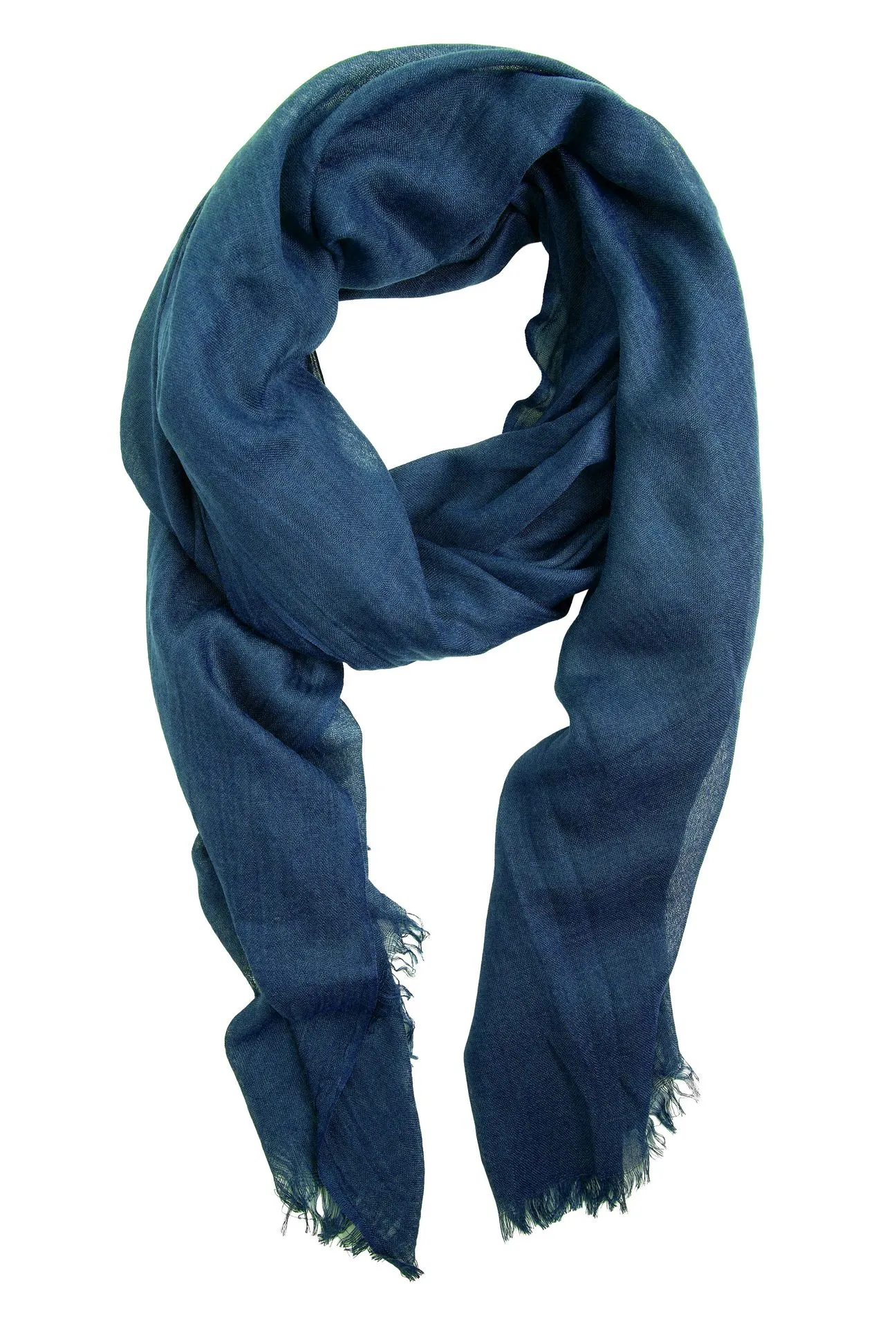 Fijngeweven donkerblauwe sjaal