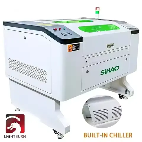 SIHAO CO2 Laser Engraving & Cutting Machine CNC & USB Port Laser Engraver for Wood Acrylic Fabric Glass Tube Laser Cutter
