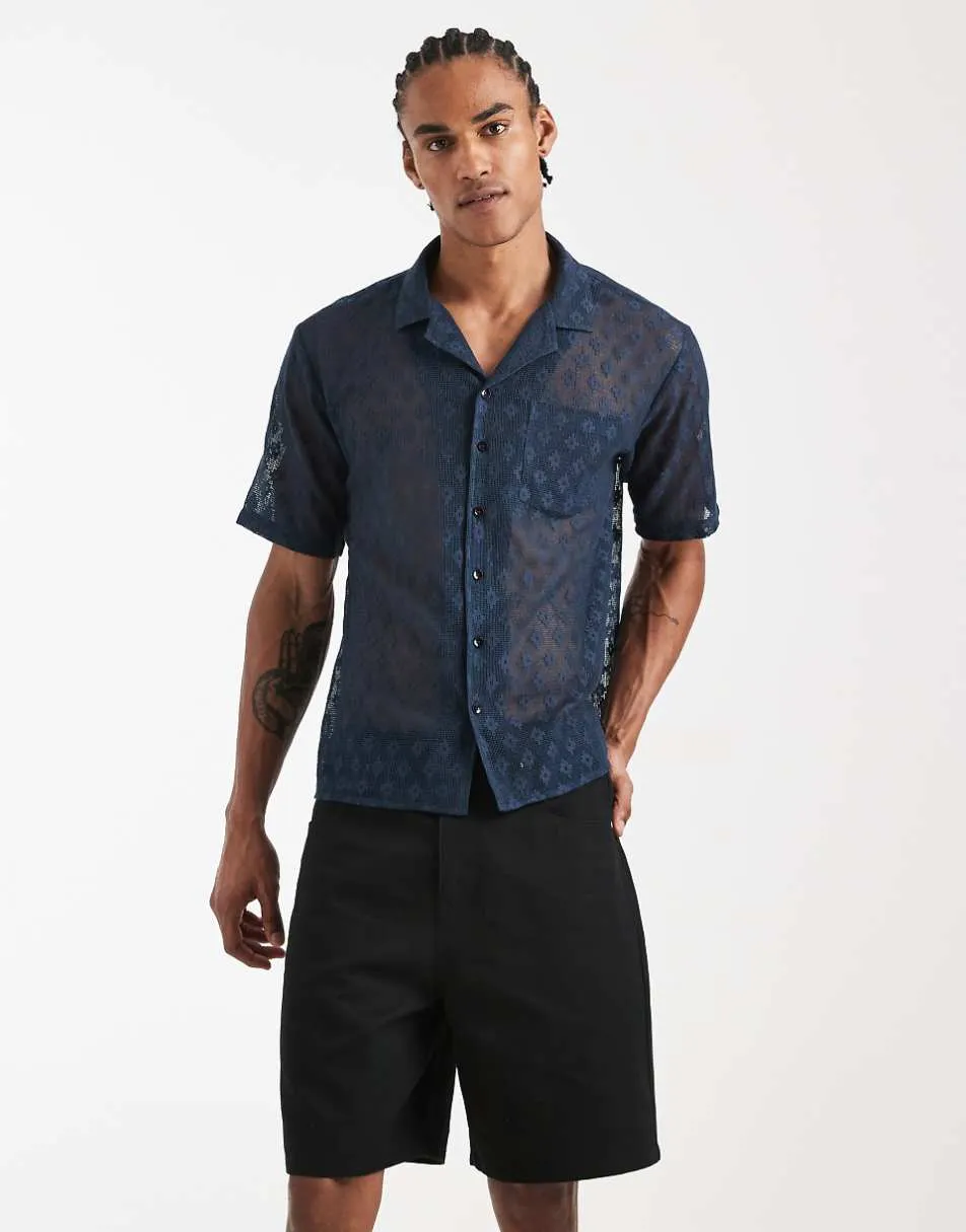 ASOS DESIGN jorts in mid length in black