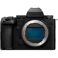 Panasonic LUMIX S5IIX Mirrorless Camera, 24.2MP Full Frame with Phase Hybrid AF, New Active I.S. Technology, 5.8K Pro-Res, RAW Over HDMI, IP Streaming - DC-S5M2XBODY Black