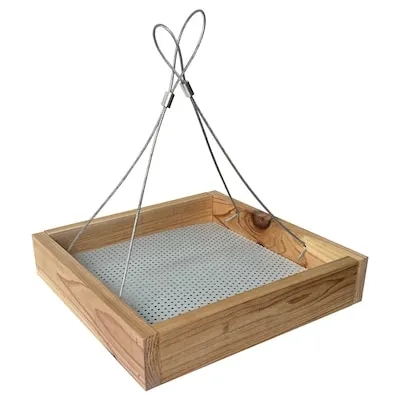 Bird Feeder Wood Hanging Platform Bird feeder - 2-lb