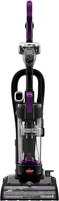 Bissell CleanView Compact Turbo Upright Vacuum with Quick Release Wand, Full Size Power, Compact Size for Apartments & Dorms, 3437F