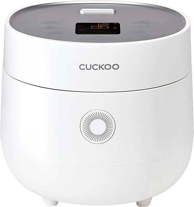 CUCKOO Micom Rice Cooker 3-Cup Uncooked / 6-Cup Cooked with Nonstick Inner Pot, Small Rice Maker with 8 Menu Options, Fuzzy Logic Technology, Auto Clean, Quick Rice Mode, White (CR-0375FW)