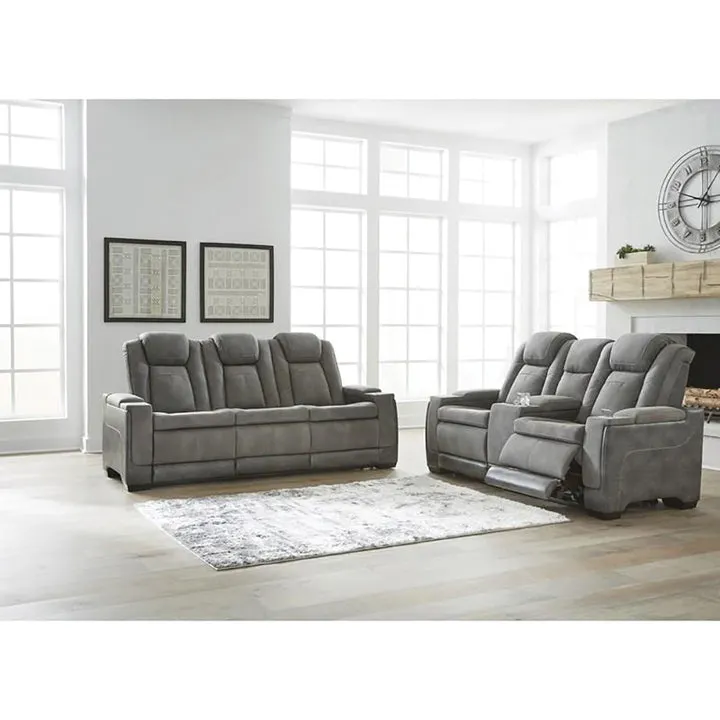 Camille Power Recline Sofa and Loveseat – Grey