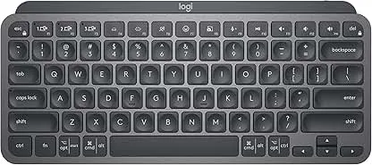 Logitech MX Keys Mini Minimalist Wireless Illuminated Keyboard, Compact, Bluetooth, Backlit, USB-C, Compatible with Apple macOS, iOS, Windows, Linux, Android, Metal Build - Graphite Logitech MX Keys Mini Minimalist Wireless Illuminate…