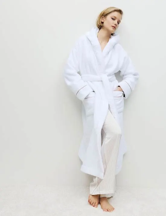 Pure Cotton Towelling Hooded Dressing Gown