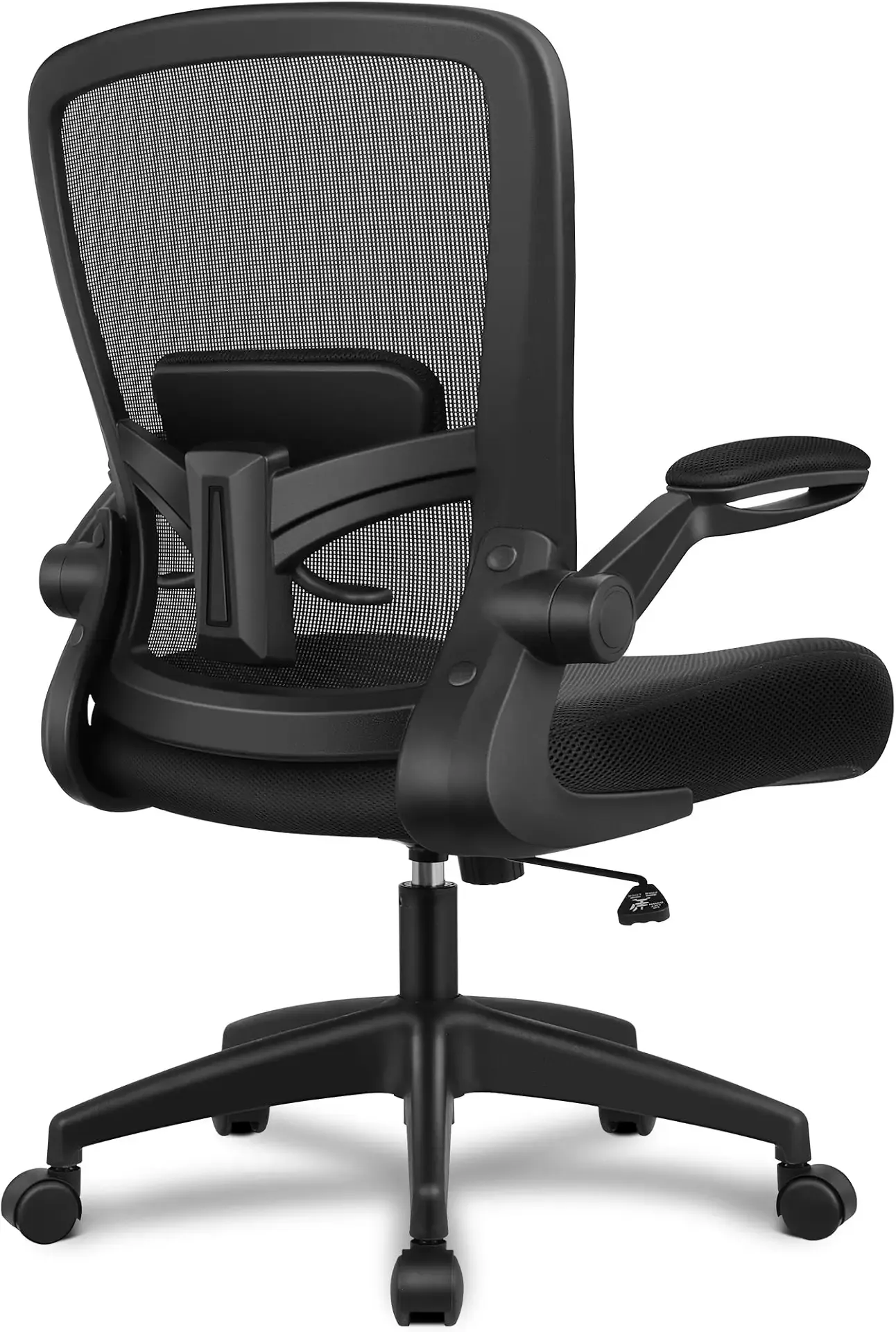 FelixKing Office Chair, Ergonomic Desk Chair Breathable Mesh Chairs Adjustable High Back Lumbar Support Flip-up Armrests, Executive Rolling Swivel Comfy Computer Chairs Home Office Black