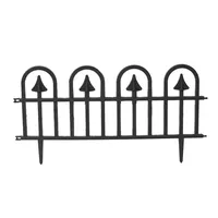 10 teiliges Gartenzaun-Set aus PP, ca. 60 x 31,5 cm