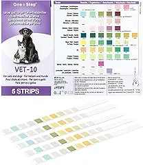 One Step Pet Urine Testing Strips, 5 x Uri…