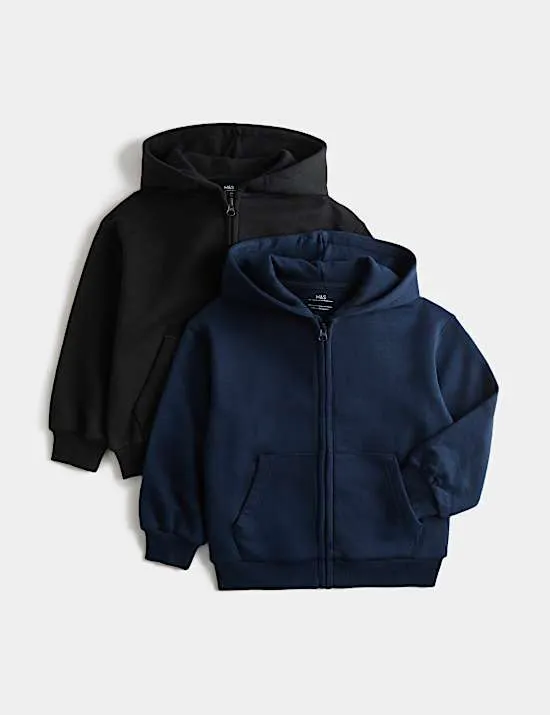 2er-Pack Hoodies mit hohem Baumwollanteil (2–8 J.)
