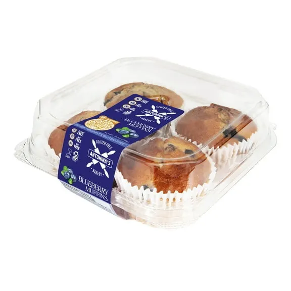 Antonina's Gluten-Free Bakery Blueberry Kosher Muffins, 4 Pack, Blueberry Muffins 10.5 oz Pack $6.88 65.5 ¢/oz