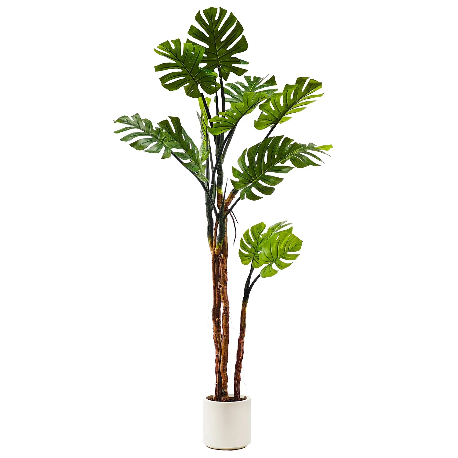 Pianta artificiale Monstera Deliciosa in vaso