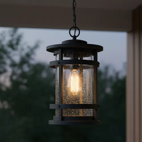 Canarm Inc. Duffy Black 1 Light Outdoor Pendant
