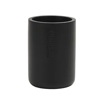 Bicchiere Porta Spazzolini in Poliresina Nero