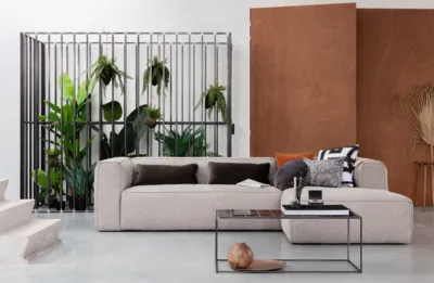 Hoekbank Bean Incl. Kussens Rechts - lichtgrijs