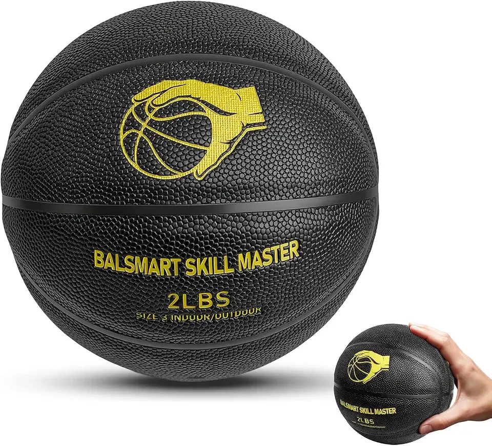 Size 3 Mini Weighted Basketball Training Equipment, 2.0 LBS | Small Basket Ball for Indoor Outddor Dribble Up and Control Accuracy Training
