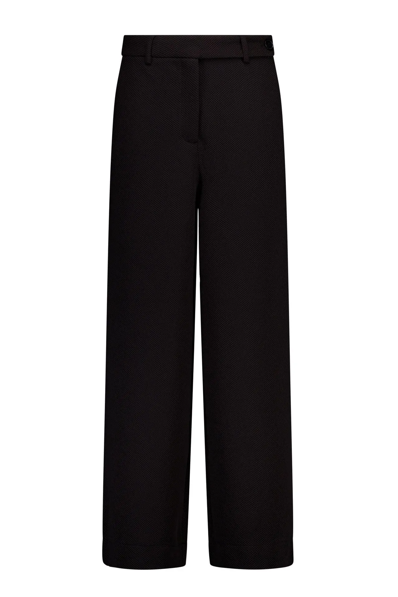 Straight fit broek | Zwart | Structuur