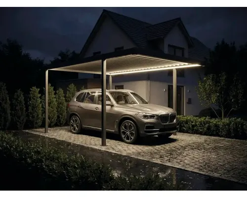 Přístřešek na auto Konsta Carport 300x500cm sloupky 8x8cm antracit