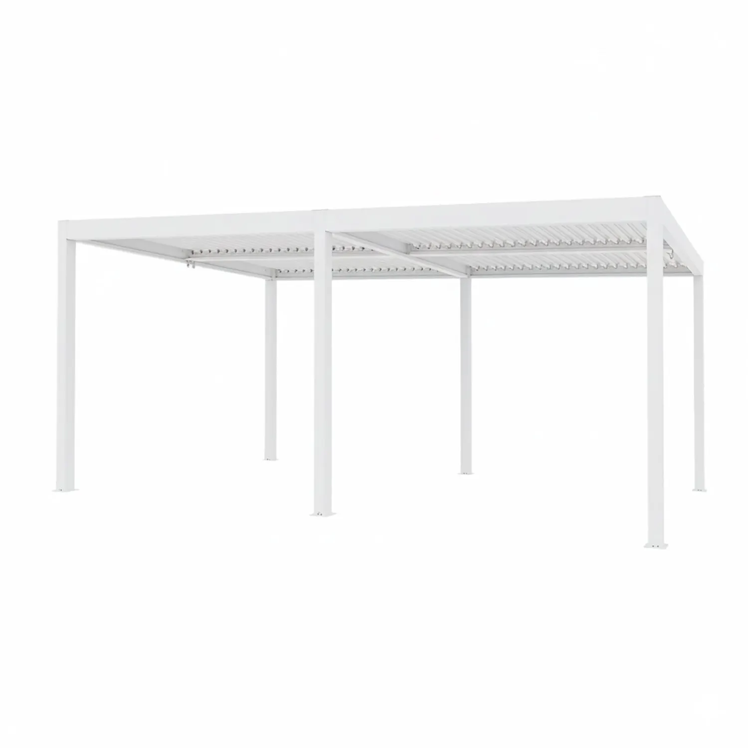 Pergola Bioclimatica in Alluminio Bianca 3x6 metri