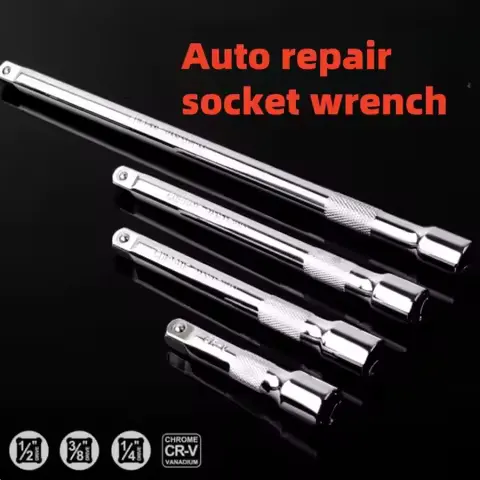 Hand Tool 1/4" 3/8" 1/2" Ratchet Wrench 50/100/150/250mm Professional Extension Bar Ratchet Wrench Extension