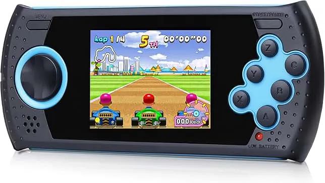 16 Bit Handheld Game for Kids Built-in 230 HD Classic Retro Video Games USB Rechargeable 3.0 Inch Childrens Travel Electronics Toys Portable Ga…