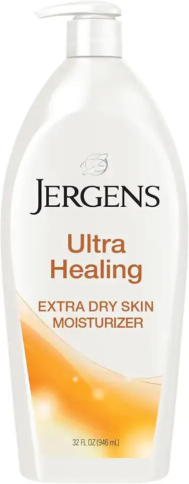 Jergens Ultra Healing Dry Skin Lotion, Hand and Body Moisturizer for Quick Absorption into Extra Dry Skin with Hydralucence Blend, Vitamins C, E and B5, White, 32oz