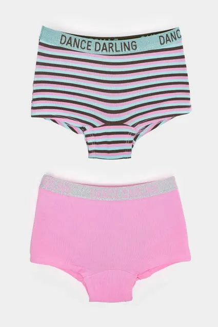 Kids 2-pack shorts bio katoen strepen - inSua