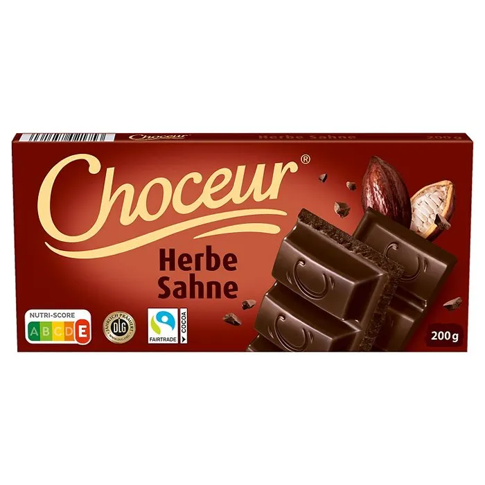 CHOCEUR Sahne & Weiße 200 g, Dunkle-Schokolade