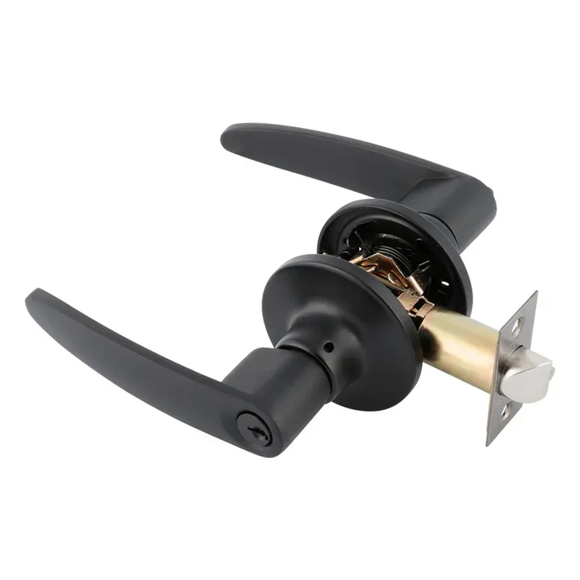 Cerradura Dexter Manija Granito 35 - 45 mm c/Llave, Negro