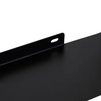 Wandplank HEMILO L 1Niv. Metaal Zwart