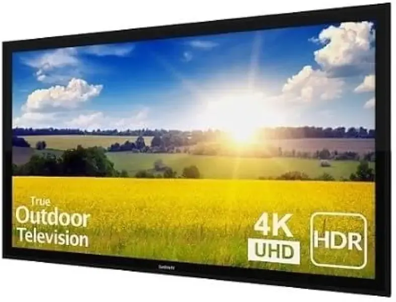 SB-P2-49-4K-BL Pro 2 Series 49-Inch Full Sun 4K UHD Outdoor Television with TruVisionPro Anti-Glare Display, 1000 NIT Brightness, Full-Array LED Backlight, Fully Weatherproof