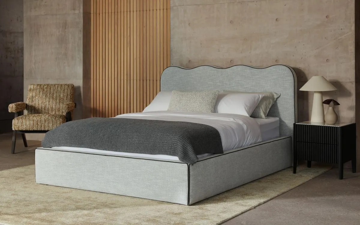 Bed Frame with Gas Lift Storage