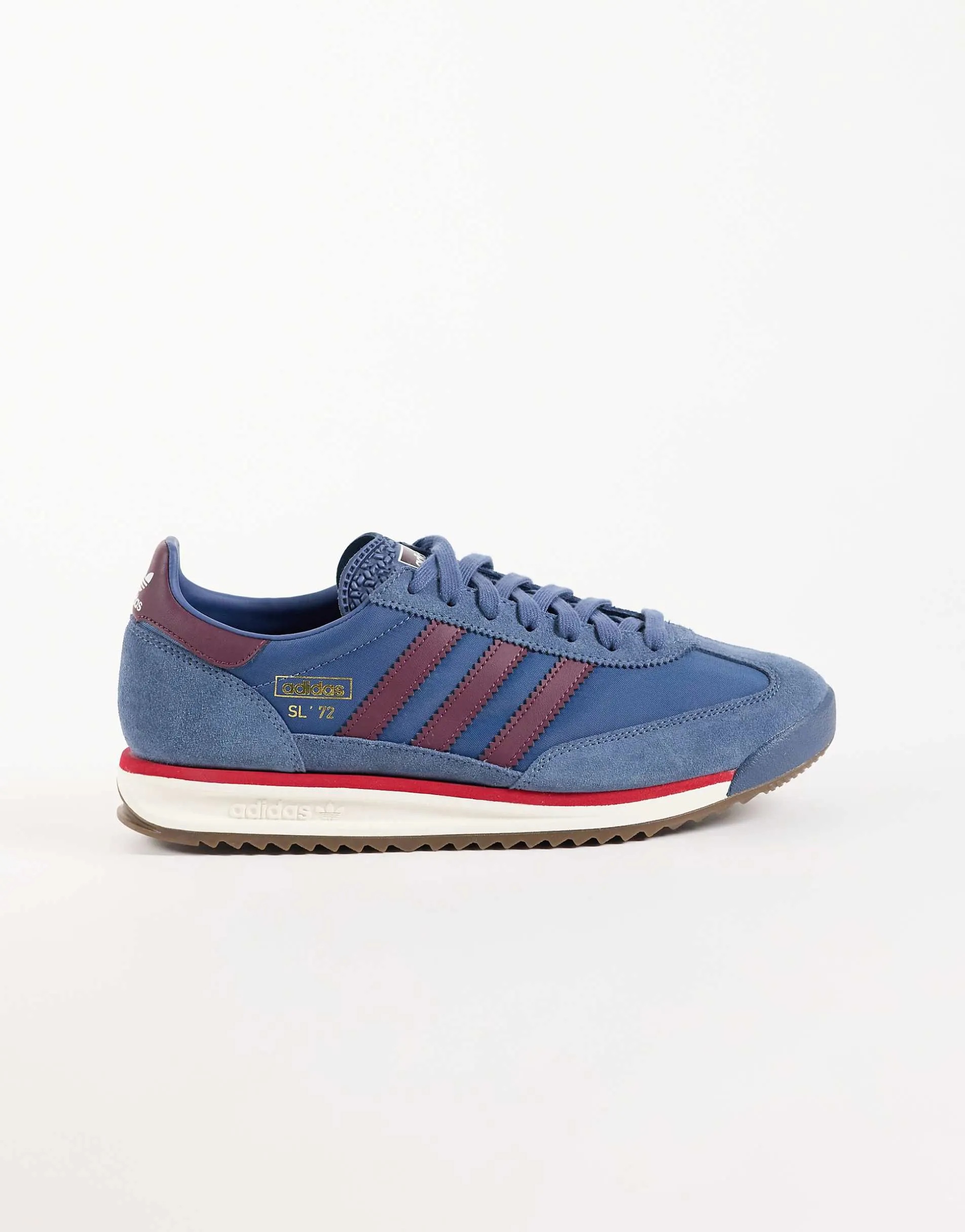 adidas Originals SL 72 RS trainers in blue and maroon