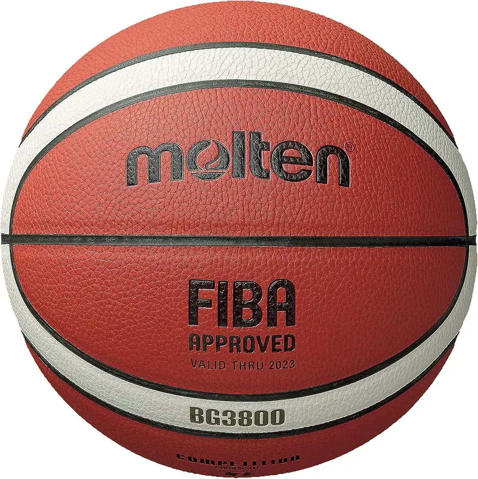 Molten Basketball, FIBA Approved, Adult Size 7, 1 Set, 1 Piece, 28.5 inches, Orange/Cream