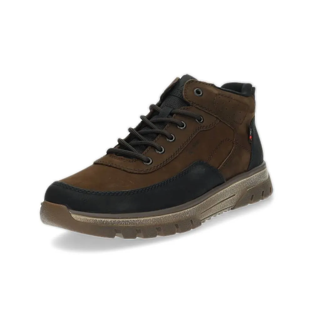 bruine hoge sneaker