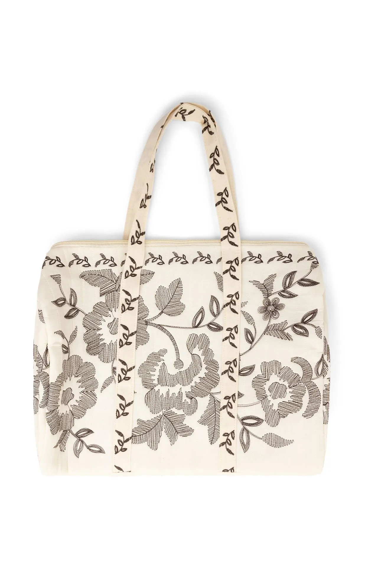 Ecru/bruine tas