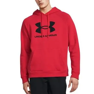 Chandail à capuchon en molleton avec logo UA Rival pour homme