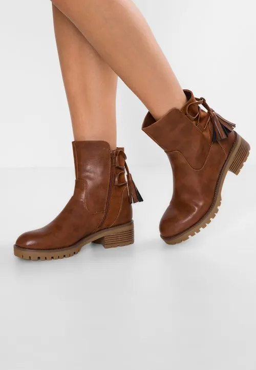 WINTER BOOT - Støvletter - cognac