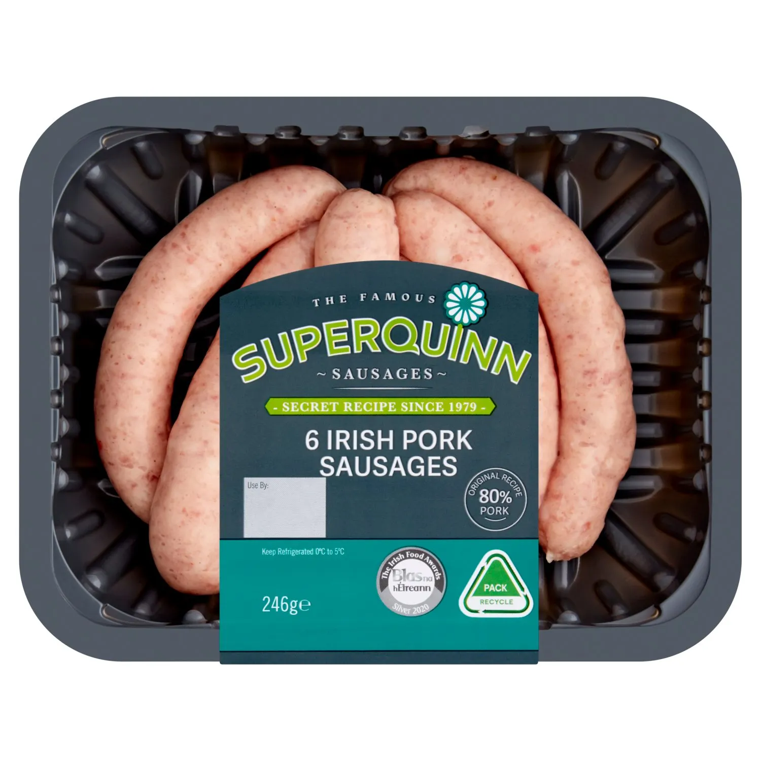 Superquinn Pork Sausages 6 Pack (240 g) Open Product Description