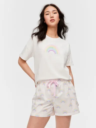 Rainbow Mid Short