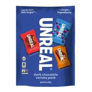 UNREAL Dark Chocolate, Variety Pack, 15.4 oz
